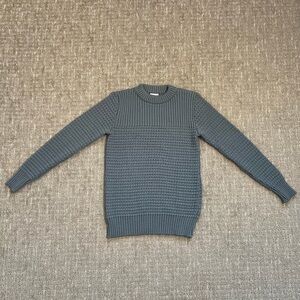 S.N.S. HERNING Knitwear Gray Crewneck Wool Knit Sweater Size Small